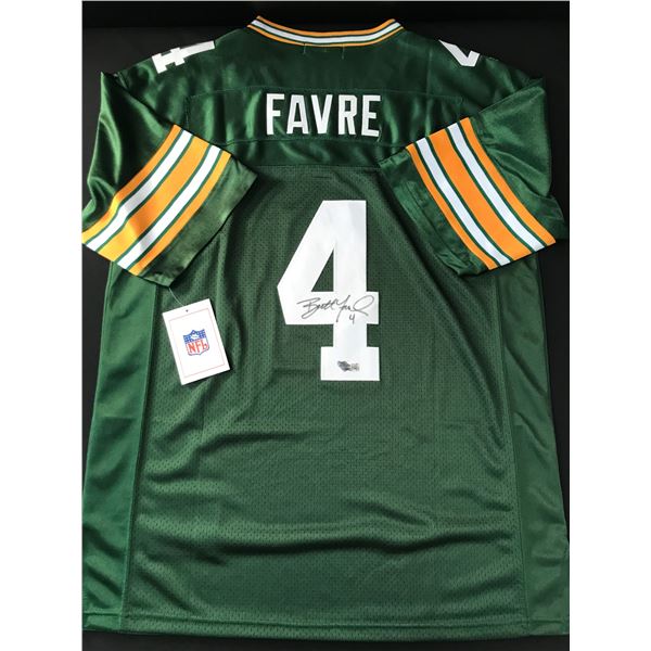 BRETT FAVRE SIGNED Green Bay PACKERS CUSTOM FOOTBALL JERSEY - ACE COA