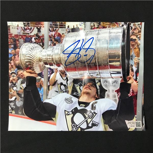 SIDNEY CROSBY SIGNED 8X10 - ACE COA