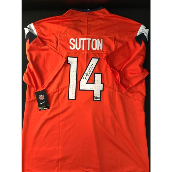 COURTLAND SUTTON SIGNED DENVER BRONCOS CUSTOM JERSEY - ACE COA