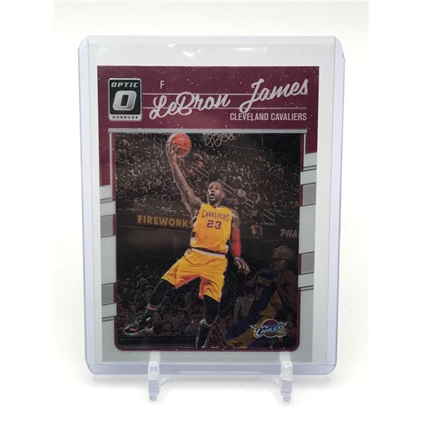 2016-17 PANINI OPTIC DONRUSS LEBRON JAMES TRADING CARD