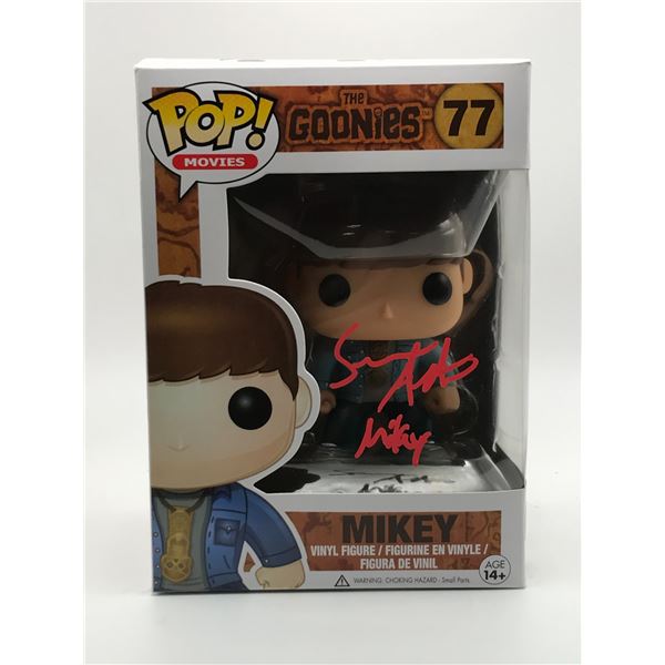 SEAN ASTIN SIGNED MIKEY GOONIES FUNKO POP - WWOC COA