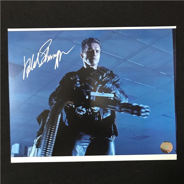 arnold schwarzenegger SIGNED TERMINATOR 8X10 - KB COA