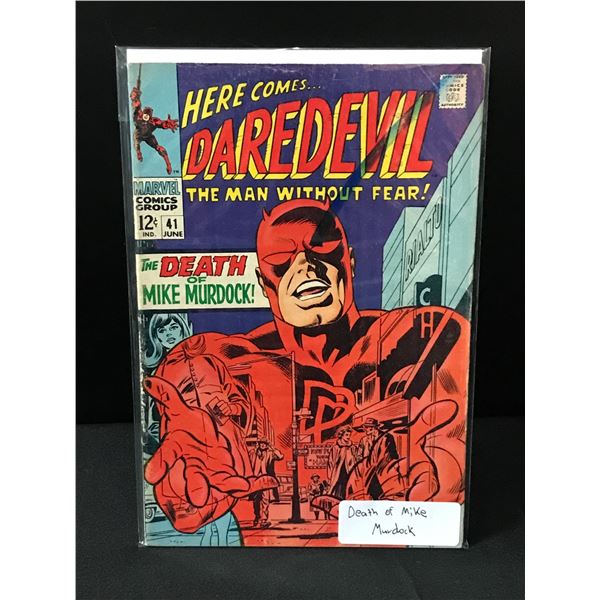 DAREDEVIL #41 DEATH OF MIKE MURDOCK - MARVEL COMICS