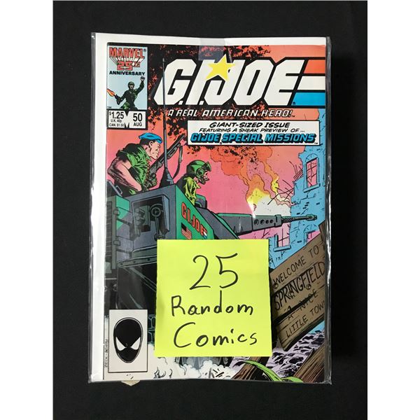 LOT OF 25 RANDOM COMICS