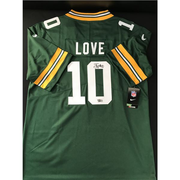 JORDAN LOVE SIGNED Green Bay PACKERS CUSTOM JERSEY - ACE COA