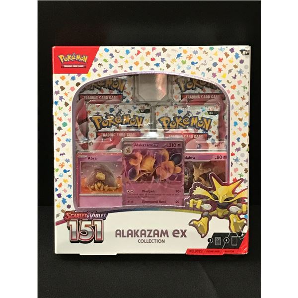 POKEMON TCG SCARLET & VIOLET 151 ALAKAZAM EX SEALED COLLECTION TRADING CARDS BOX