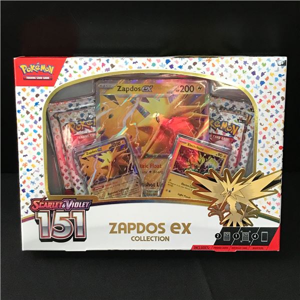 POKEMON TCG SCARLET & VIOLET ZAPDOS EX SEALED COLLECTION