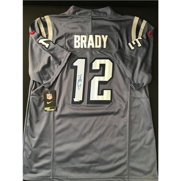 TOM BRADY SIGNED New England PATRIOTS CUSTOM  JERSEY - ACE COA