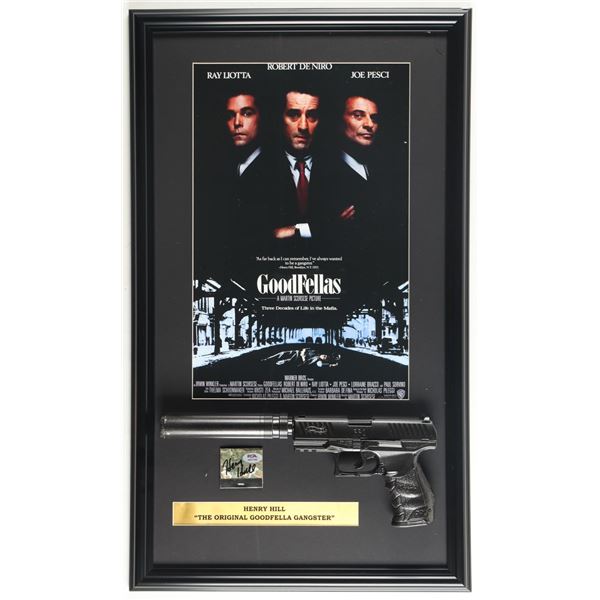 HENRY HILL SIGNED GOODFELLAS PRESENTATION PIECE - PSA COA