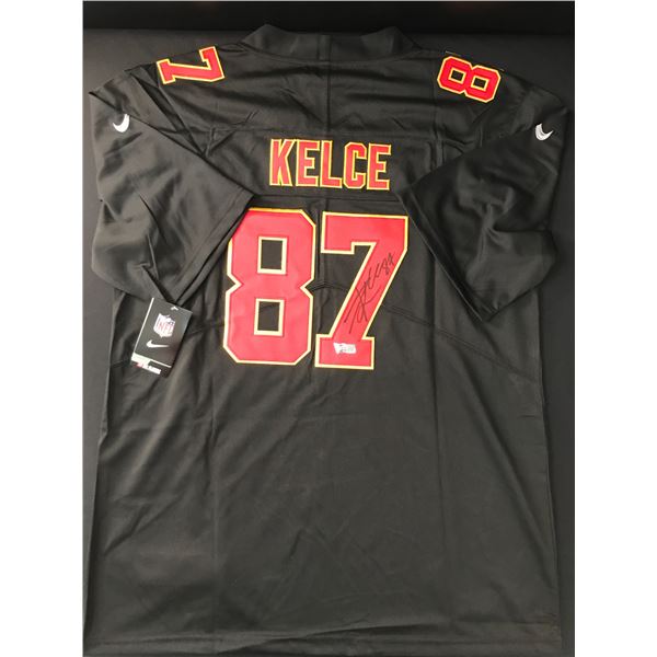 TRAVIS KELCE SIGNED Kansas City CHIEFS CUSTOM  JERSEY - ACE COA