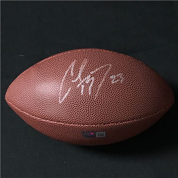 CHRISTIAN MCCAFFREY SIGNED FOOTBALL - ACE COA