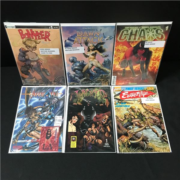 LOT OF 6 COMICS - VARIOUS TITLES AND PUBLISHERS