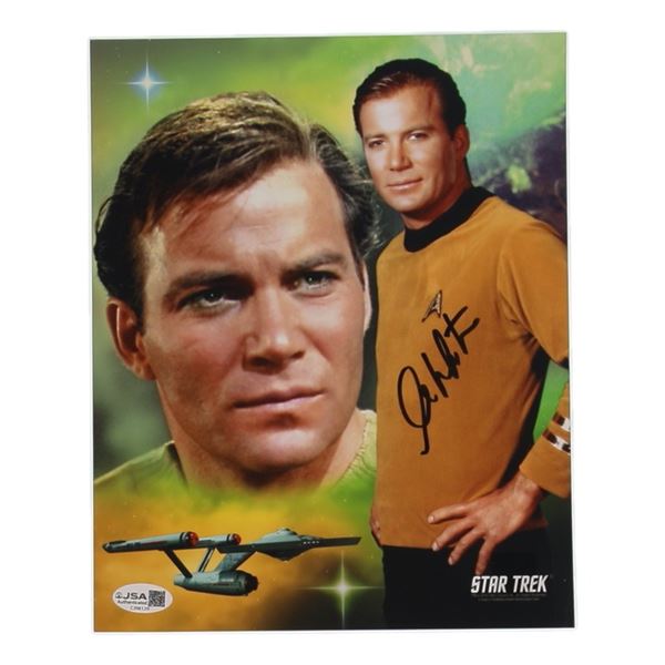 WILLIAM SHATNER SIGNED Star Trek 8X10 - JSA COA