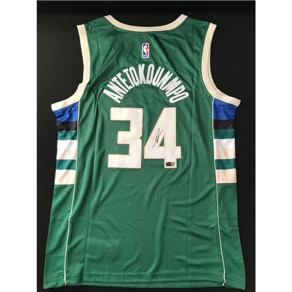 GIANNIS ANTETOKOUNMPO SIGNED MILWAUKEE BUCKS JERSEY - ACE COA