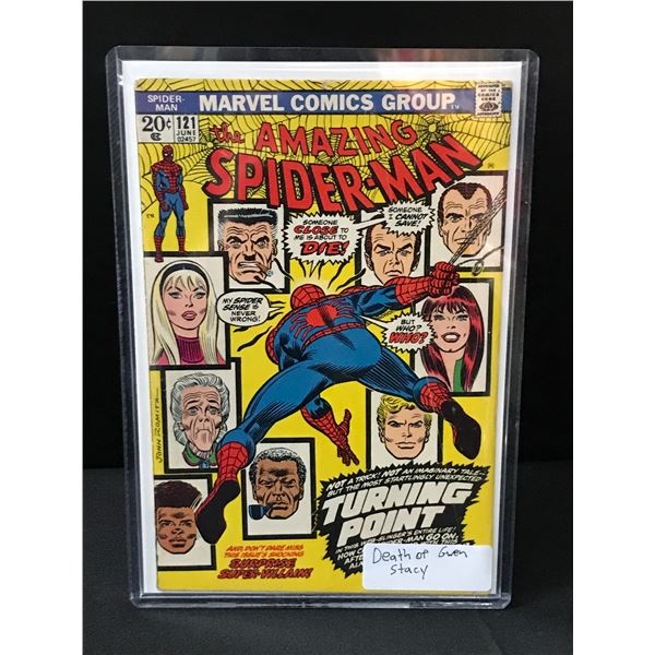 THE AMAZING SPIDERMAN #121 DEATH OF GWEN STACEY - MARVEL COMICS
