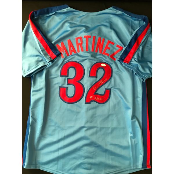 DENNIS MARTINEZ SIGNED MONTREAL EXPOS CUSTOM  JERSEY - JSA COA
