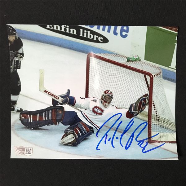 PATRICK ROY SIGNED 8X10 - ACE COA