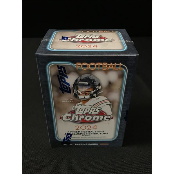 2024 TOPPS CHROME FOOTBALL SEALED TRADING CARD BOX