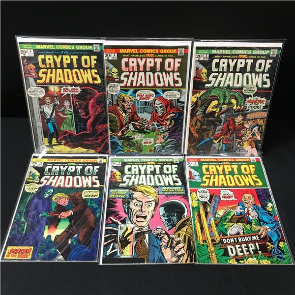 LOT OF 6 CRYPT SHADOW COMICS - MARVEL COMICS