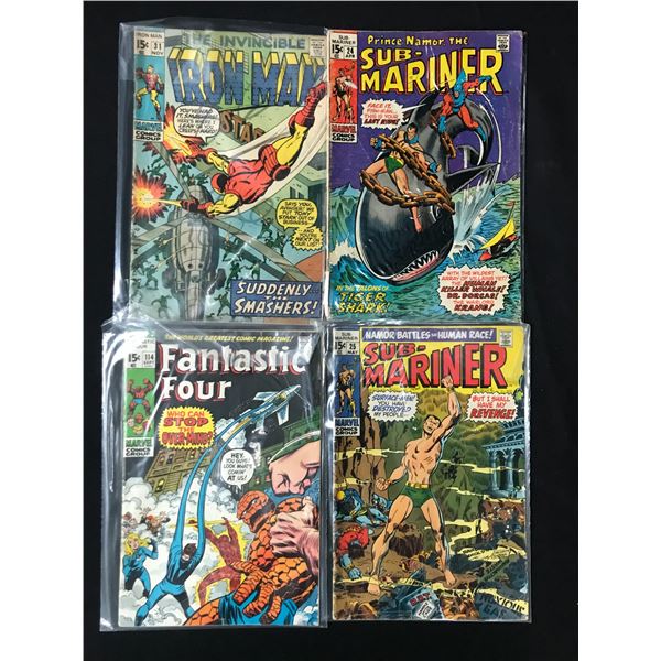 LOT OF 4 MARVEL SILVER AGE COMICS