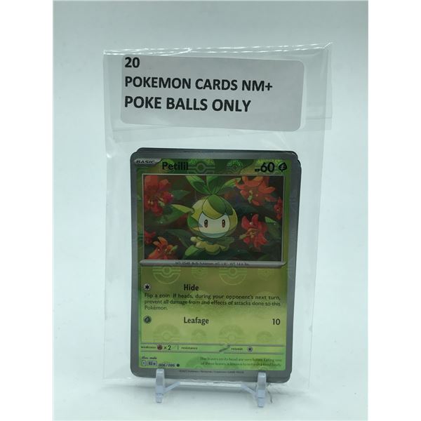 POKEMON TCG 20 TRADING CARDS NM+ POKEBALLS ONLY