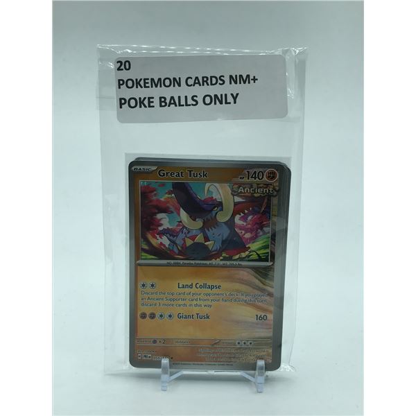 POKEMON TCG 20 TRADING  CARDS NM+ POKEBALLS ONLY