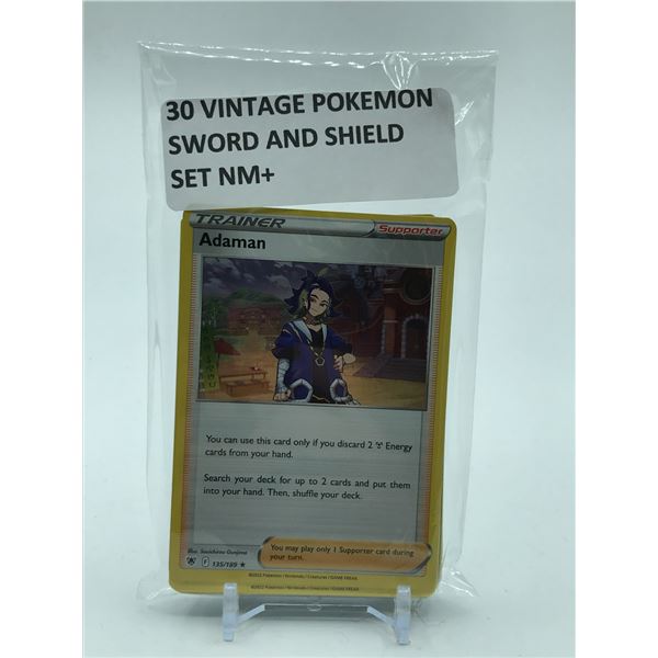 POKEMON TCG SWORD & SHIELD 3O CARD SET NM+