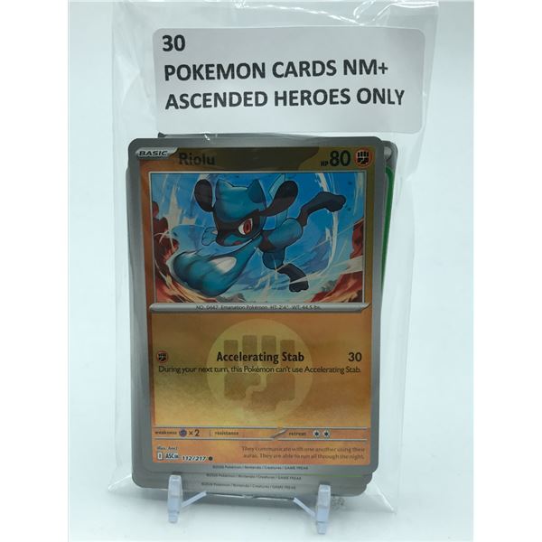 POKEMON TCG 30 ASCENDED HEROES TRADNG CARDS NM+