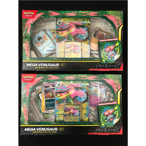 LOT OF 2 POKEMON TCG MEGA VENUSAUR EX PREMIUM COLLECTION BOXES