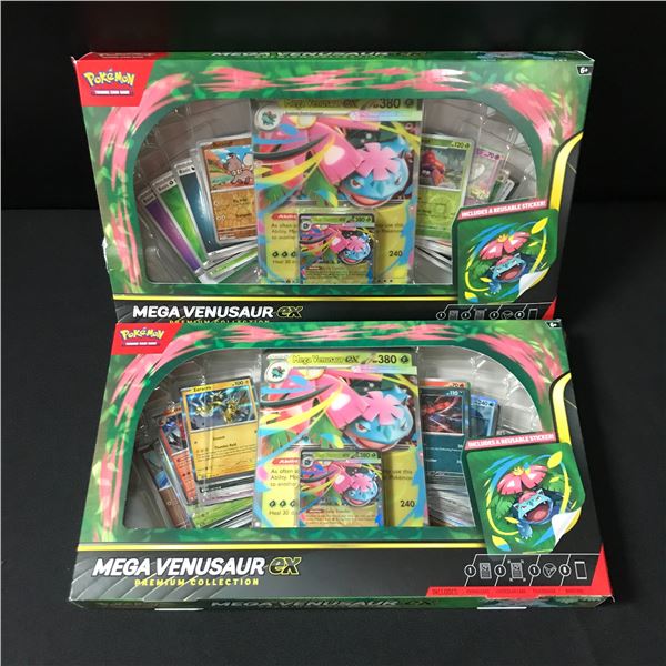 LOT OF 2 MEGA VENUSAUR EX PREMIUM COLLECTION TRADING CARD BOXES