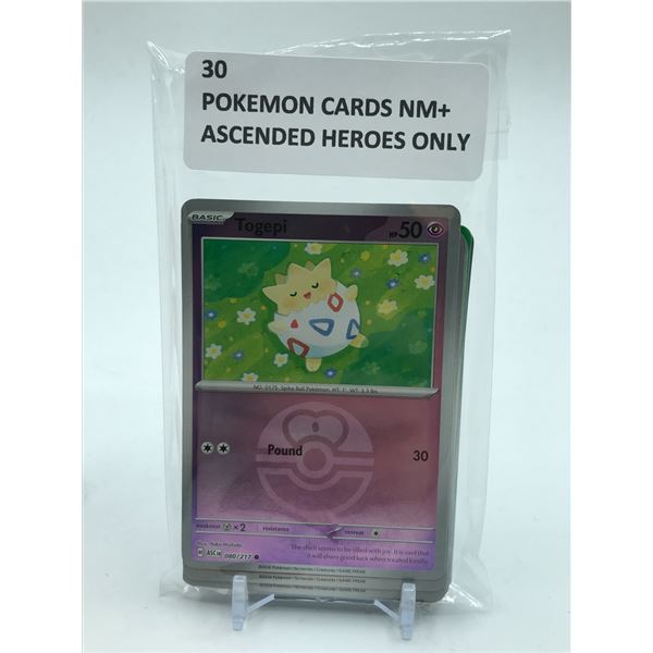 POKEMON TCG 30 ASCENDED HEROES TRADNG CARDS NM+