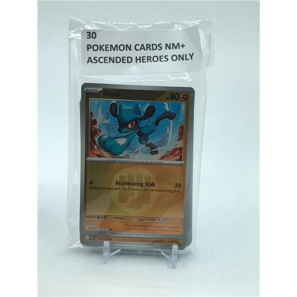 POKEMON TCG 30 ASCENDED HEROES TRADING CARDS NM+