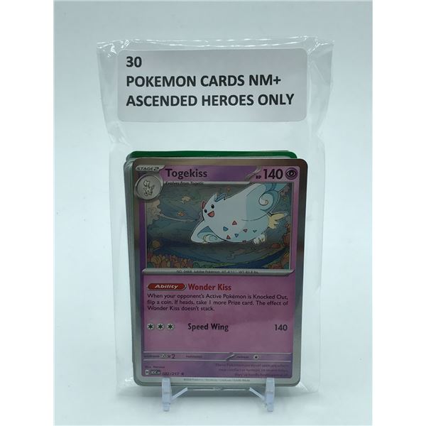 POKEMON TCG 30 ASCENDED HEROES TRADING CARDS NM+