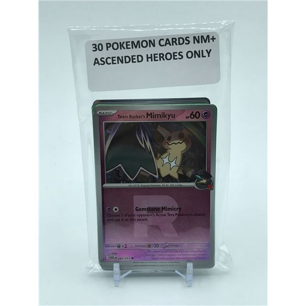 POKEMON TCG 30 ASCENDED HEROES TRADING CARDS NM+