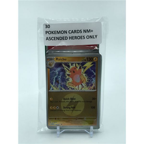 POKEMON TCG 30 ASCENDED HEROES TRADING CARDS NM+