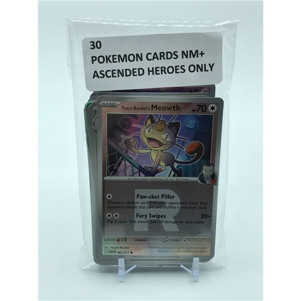 POKEMON TCG 30 ASCENDED HEROES TRADING CARDS NM+