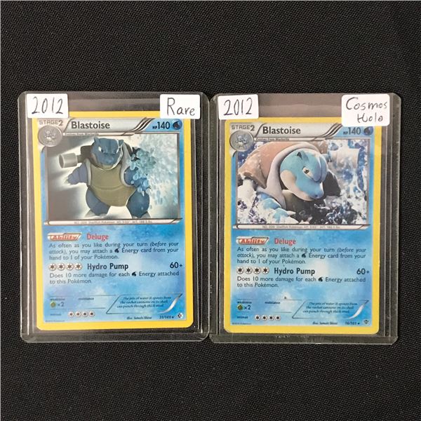 LOT OF 2 POKEMON TCG BLASTOISE 2012 RARE TRADING CARDS
