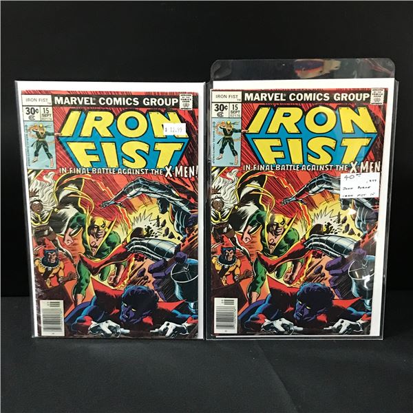 LOT OF 2 IRON FIST #15 COMICS - MARVEL COMICS