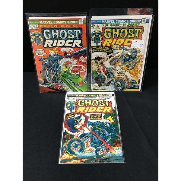 LOT OF 3 GHOST RIDER COMICS #3-5 - MARVEL COMICS