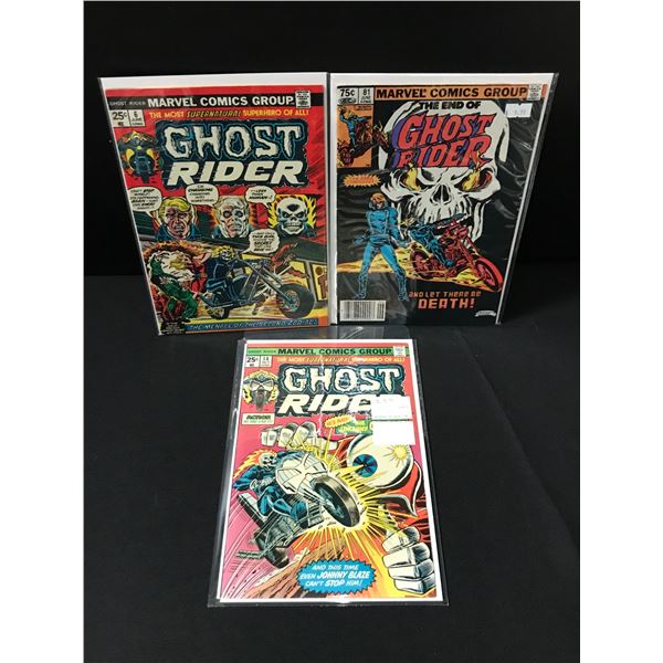 L,OT OF 3 GHOST RIDER COMICS - MARVEL COMICS