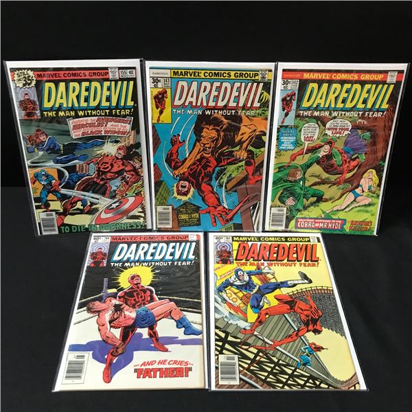 LOT OF 5 DAREDEVIL COMICS - MARVEL COMICS