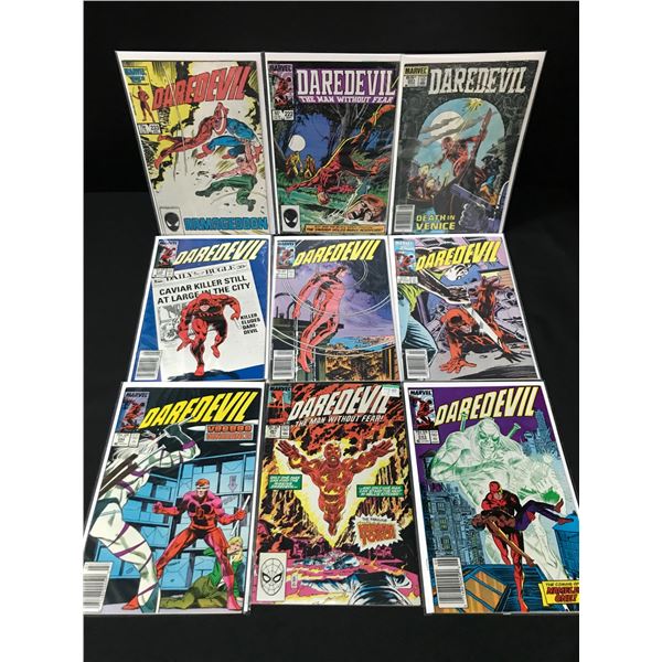 LOT OF 9 DAREDEVIL COMICS - MARVEL COMICS