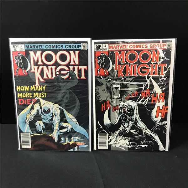 LOT OF 2 MOON KNIGHT COMICS #2 & #8 - MARVEL COMICS