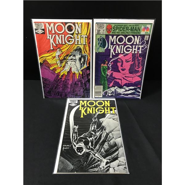 LOT OF 3 MOON KNIGHT COMICS - MARVEL COMICS