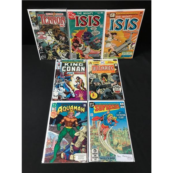 LOT OF 7 MARVEL COMICS - VARIOUS TITLES INCLUDING AQUAMAN