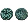 Image 1 : Ancient, Post Mauryan, Ujjain, (2nd-1st Century BC), Lord Shiva on Lotus Type, Copper Unit, 6.04 gms