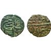 Image 1 : Humayun (1535-1536 AD), copper half falus, Mandu mint, 94x, G&G M213, 4.30g. Obv: Legend Fi tarikh N