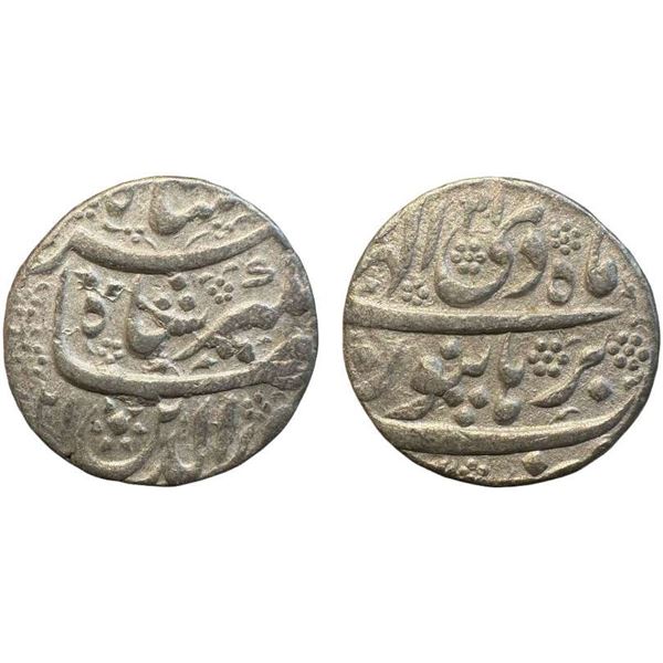 Jahangir (1605-1627 AD), silver rupee, Burhanpur mint, Di, AH xx/RY 21, (Ry 21 on both the sides obv