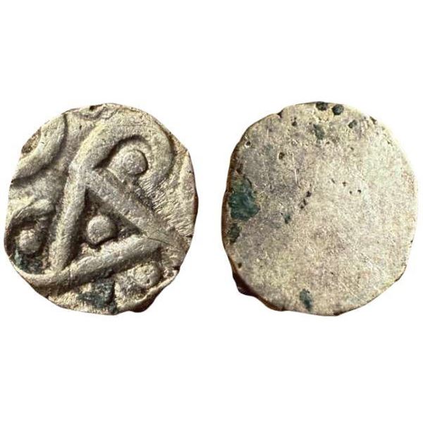 Ancient, Kuru Mahajanapada (400-350 BC), Haryana Region, Babyal Hoard Type, Silver ½ Karshapana, 1.7