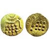 Image 1 : Malabar Cost, Veera Raya, Gold Fanam , 0.38g , Obv: Stylized Lion, cresent above, Rev: Stylized Boar